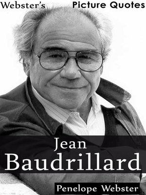 cover image of Webster's Jean Baudrillard Picture Quotes